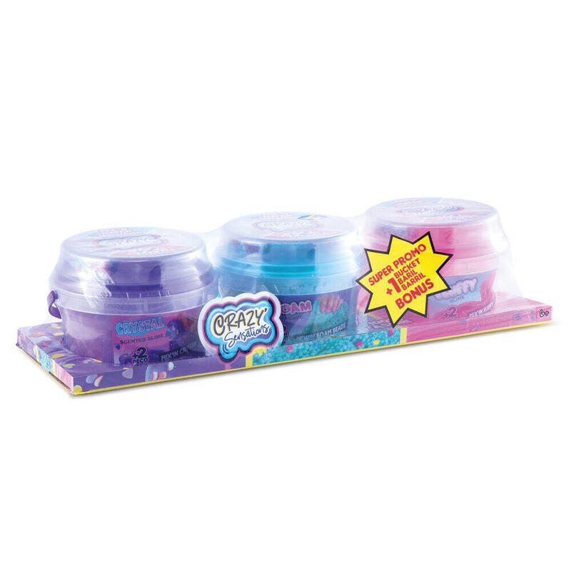 Set 3 Cubos Texturas Mixtas Slime Sensations