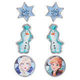 Set 3 Pares De Pendientes Frozen Disney