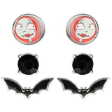 Set 3 Pares De Pendientes Pesadilla Antes De Navidad Disney