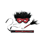 Set 3 Piezas Dominiset De Lujo Color Rojo