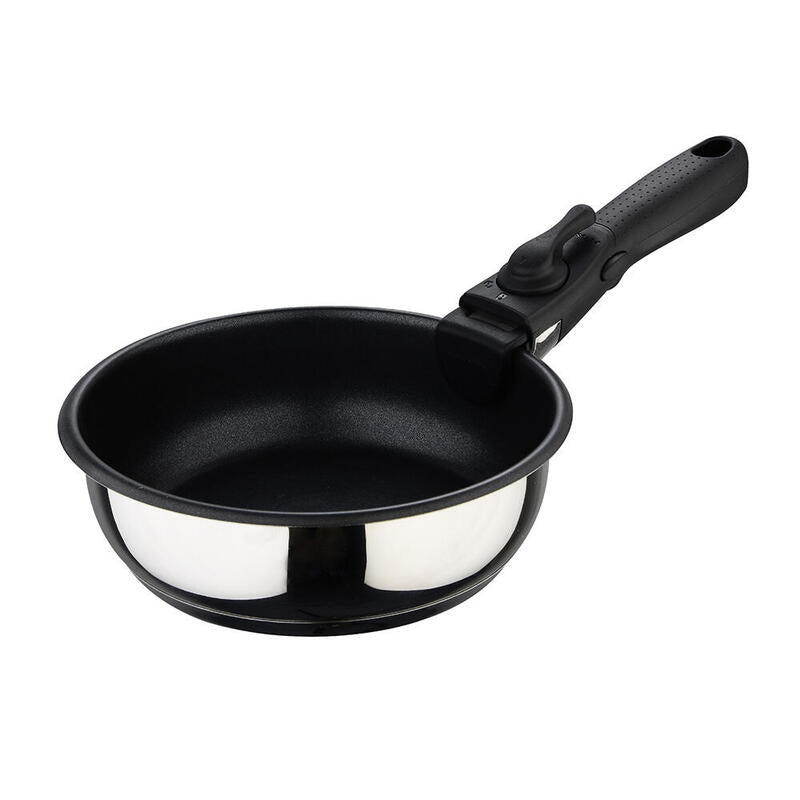 Set 3 Sartenes Acero Inoxidable Click & Cook Bergner