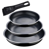 Set 3 Sartenes (Ø18+Ø20+Ø24cm) Click & Cook Bergner