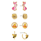 Set 4 Pendientes Winnie The Pooh Disney