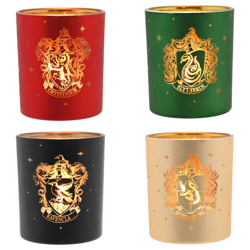 Set 4 Portavelas Casas Hogwarts Harry Potter