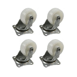 Set 4 Ruedas 50mm Blancas