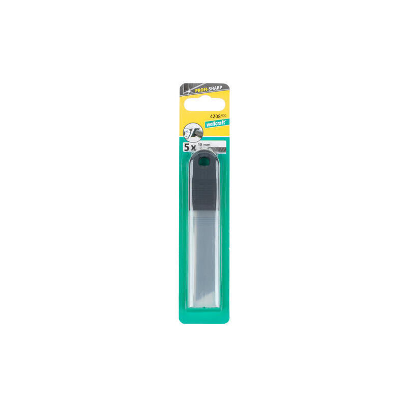 Set 5 Cuchillas Separables De 18mm Pro Sharp Negras 4208000 Wolfcraft