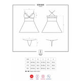 Set Babydoll Y Tanga Negro Talla (Interno):S/M