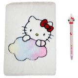Set Cuaderno Peluche + Boligrafo Hello Kitty