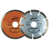 Set De 2 Discos Diamantados De Corte. Ø110mm 8390000 Wolfcraft
