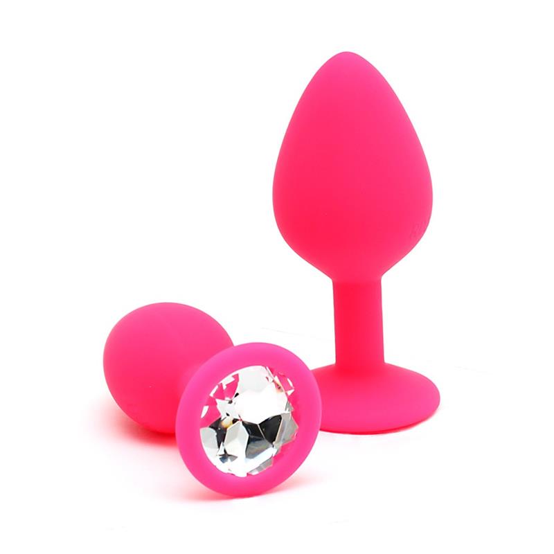 Set De 2 Plugs Con Joya Berlin Rosa