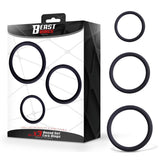 Set De 3 Anillos Para El Pene Silicona S, M Y L