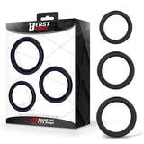 Set De 3 Anillos Para El Pene Silicona S, M Y L