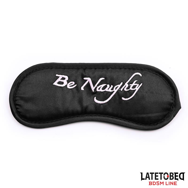 Set De 3 Piezas Antifaz, Esposas Y Plumas Negro