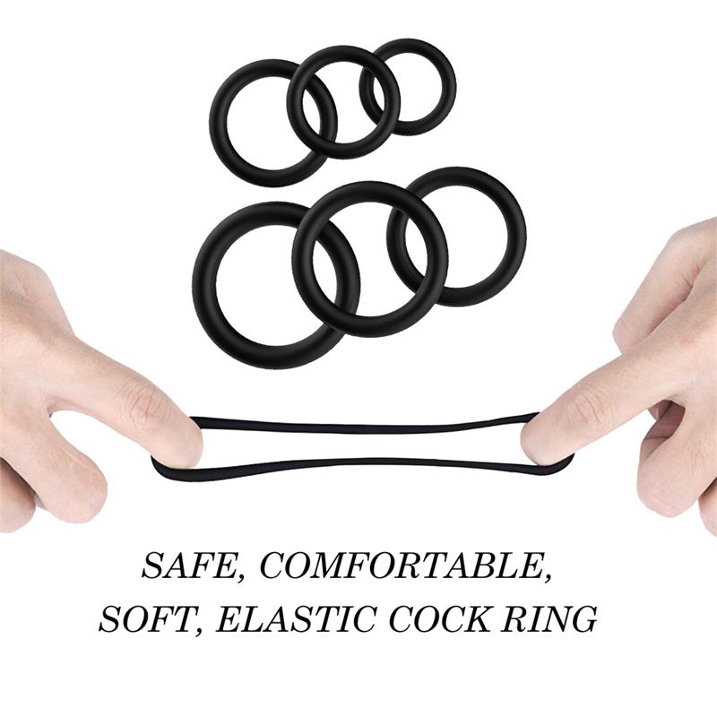 Set De 6 Anillos Para El Pene