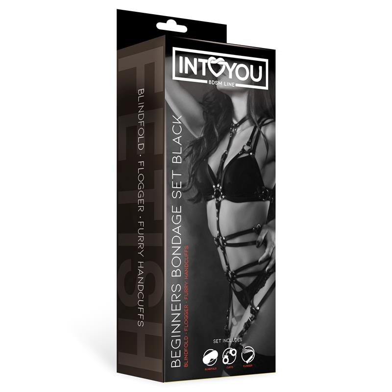 Set De Bondage Para Principiantes 3 Piezas Negro