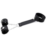 Set De Collar Con Esposas Y Para Muñecas Cuero Vegano