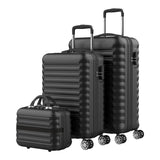 Set De Maletas 3 Piezas Negro Upfly 53cm,63c Y,31cm 1200497 Numada