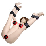 Set De Restricciones Con Esposas Para Muñeca Y Tobillo Ajustables
