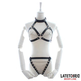 Set De Sujetador Y Braguitas Bondage Con Cadenas