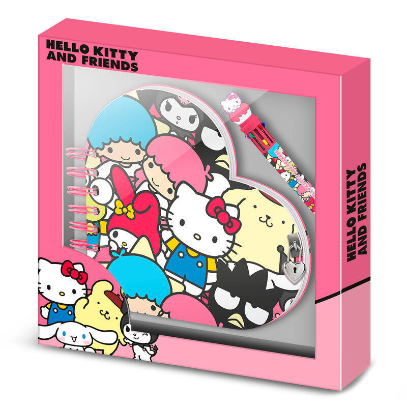 Set Diario + Boligrafo Friends Hello Kitty