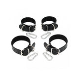 Set Esposas Para Manos Y Pies Cuero 2.5cm