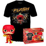 Set Figura Pop &#38; Tee Dc Comics The Flash Talla Xl