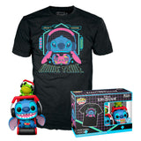 Set Figura Pop & Tee Disney Stitch Gamer Stitch With Frog Talla M