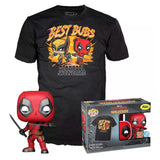 Set Figura Pop & Tee Marvel Deadpool & Wolverine Talla Xl