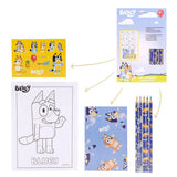 Set Papeleria Coloreable Bluey