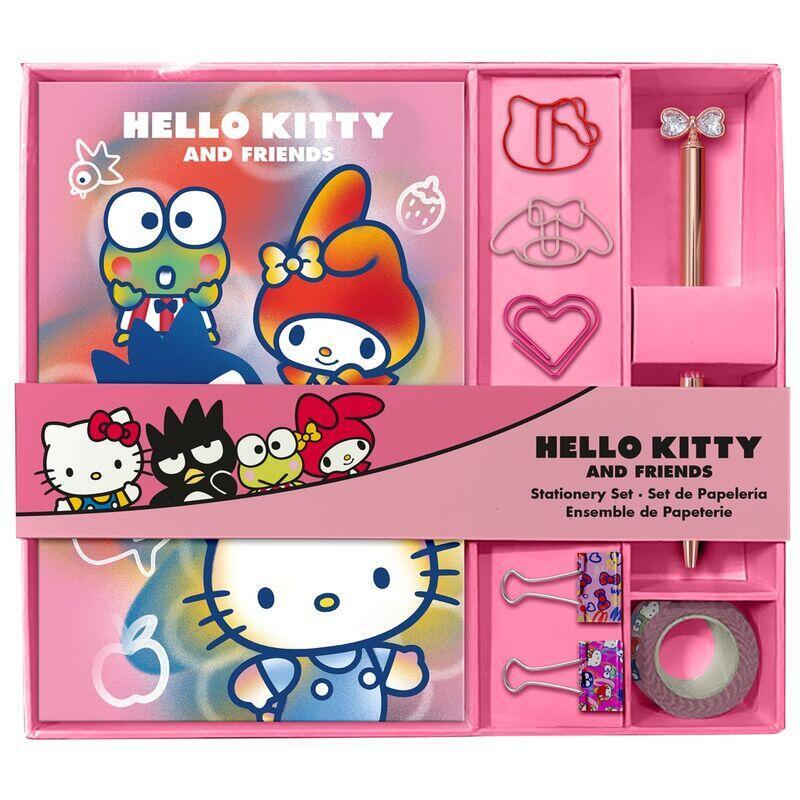 Set Papeleria Cuaderno + Accesorios Hello Kitty