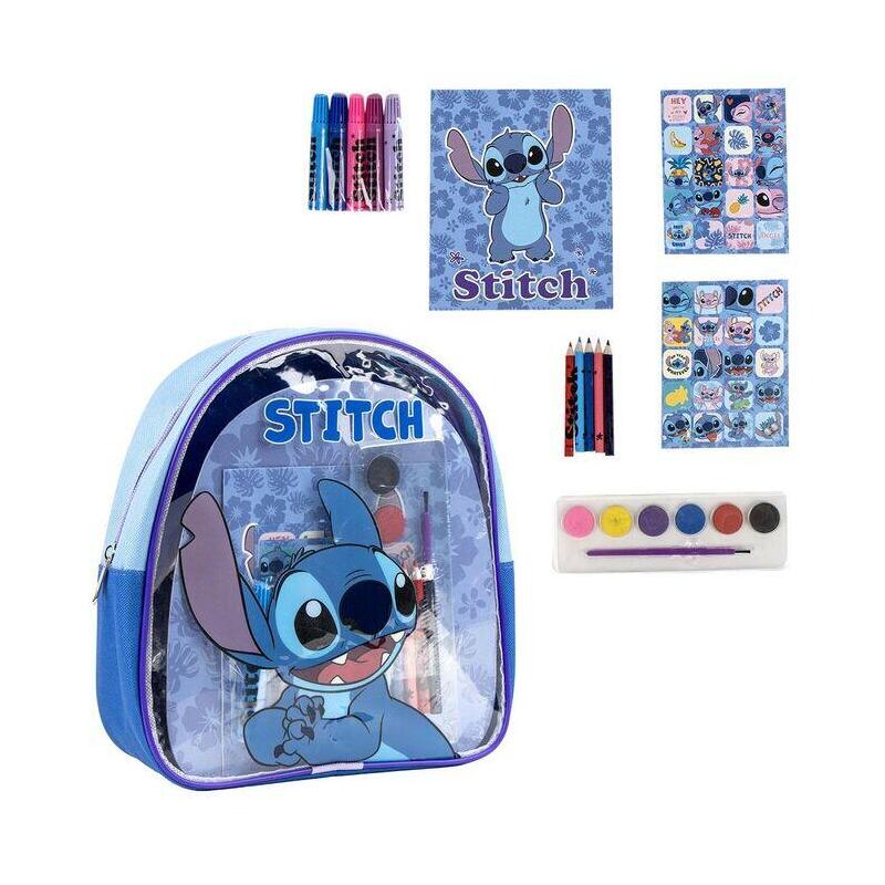 Set Papeleria Mochila Stitch Disney