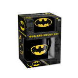 Set Taza Y Calcetines Logo Batman Dc Comics