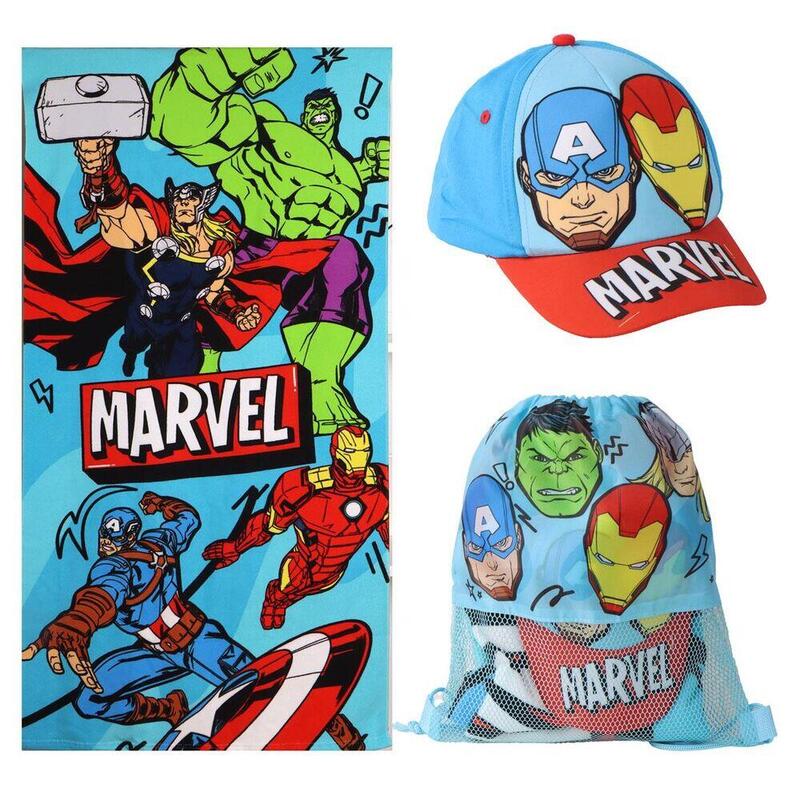 Set Toalla + Saco + Gorra Vengadores Avengers Marvel