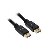 Sharkoon Cable Displayport 1.3 (Macho > Macho) 4k Negro, 2 Metros