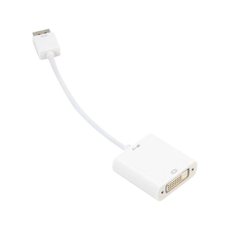 Sharkoon Displayport 1.2 > Dvi24+1, Blanco, 15 Cm