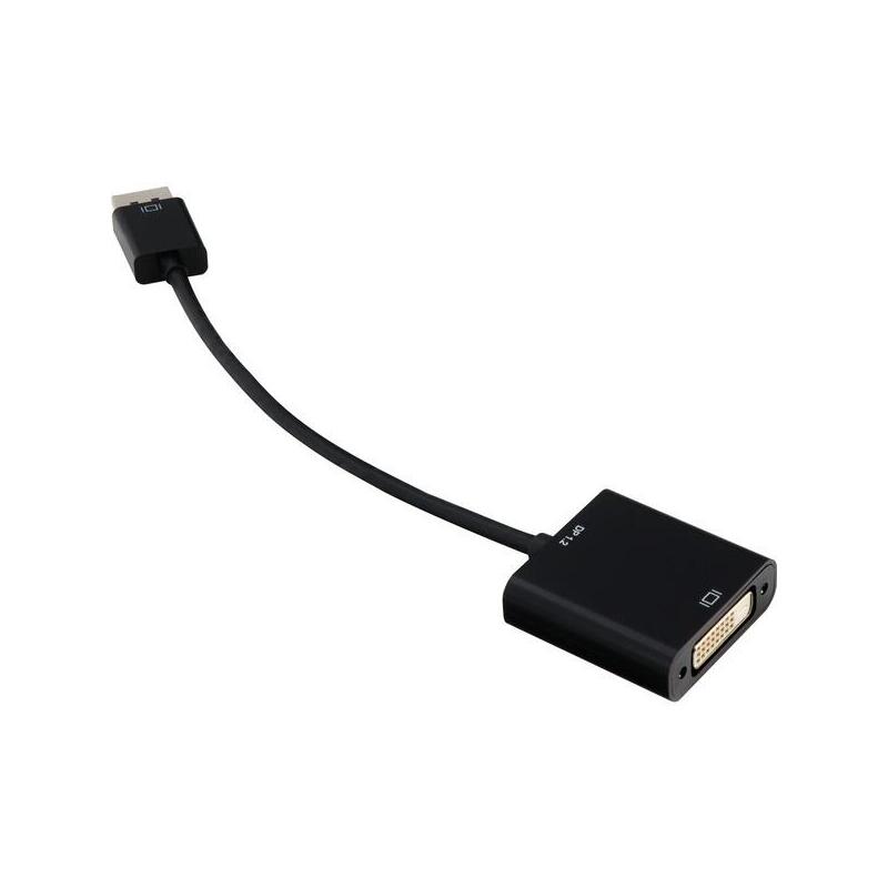 Sharkoon Displayport 1.2 > Dvi24+1, Negro, 15 Cm
