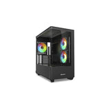 Sharkoon Elite Shark Cm100, Caja Torre Negra, Vidrio Templado X 2 4044951041107