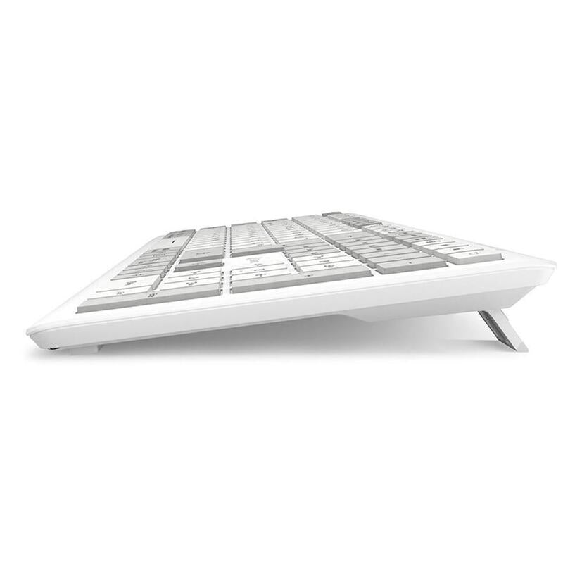Sharkoon Officepal K30w, Teclado Blanco, Distribución De, Cúpula De Goma 4044951042340
