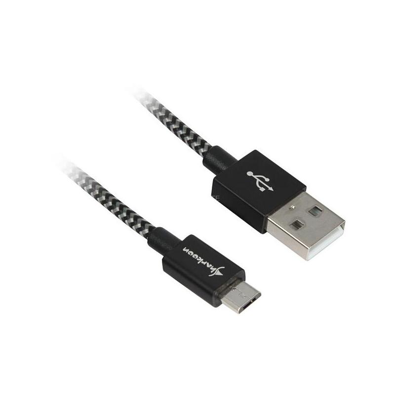 Sharkoon Usb 2.0 Cable, Usb-A Stecker > Micro-Usb Stecker 4044951027002