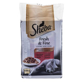 Sheba Fresh & Fine Mini Platos De Carne En Salsa 6x50g
