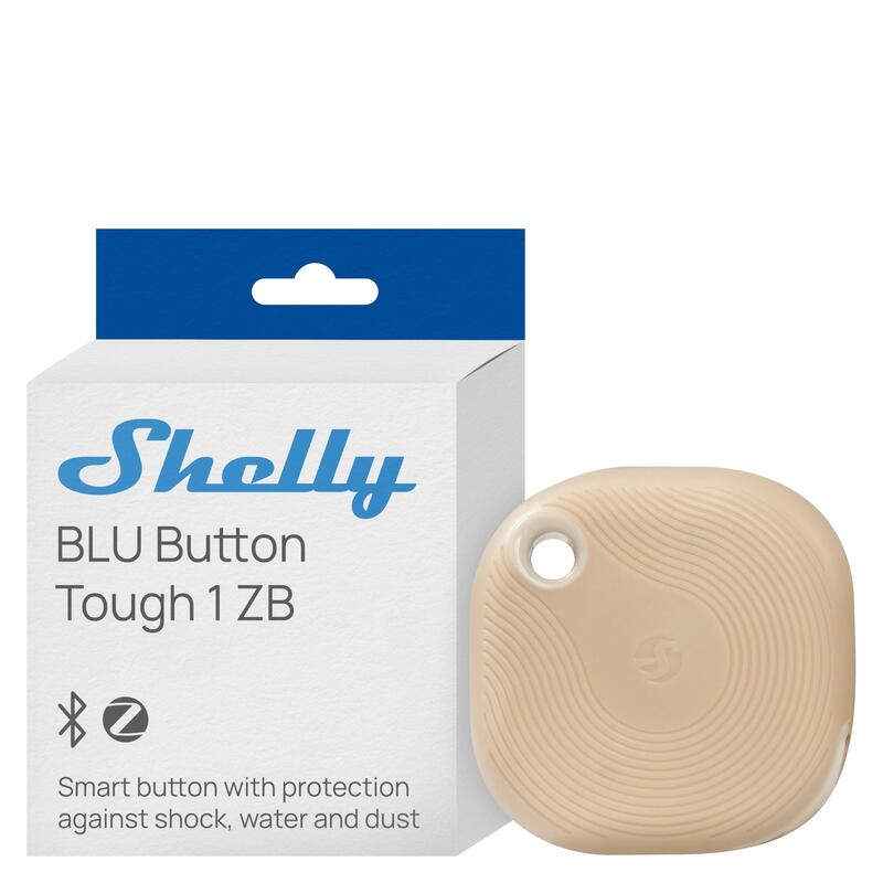 Shelly · Plug & Play · \"Blu Zb Htton Tough Mocha\" · Schalter & Dimmer · Bluetooth · Zigbee · Batterie · Mocha