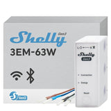 Shelly Relais "3em-63w Gen3" Stromzähler