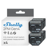 Shelly Relé 2pm Gen4 Pack De 4