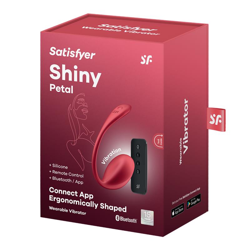 Satisfyer - Shiny Petal Estimulador Punto G Control Remoto Rojo App Gratuita