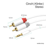 Shiverpeaks Audio Klinkencable 3,5mm A 2xcinchmecker 1,5m
