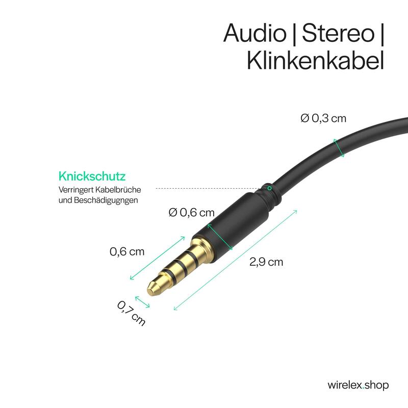 Shiverpeaks Audio Klinkencable 3,5mm Mini Klinke 4pol. 1,5m