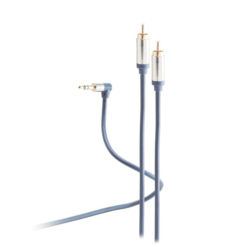 Shiverpeaks Klinkencable 3,5mm Flex. Winkel A 2 Cinch 0,75