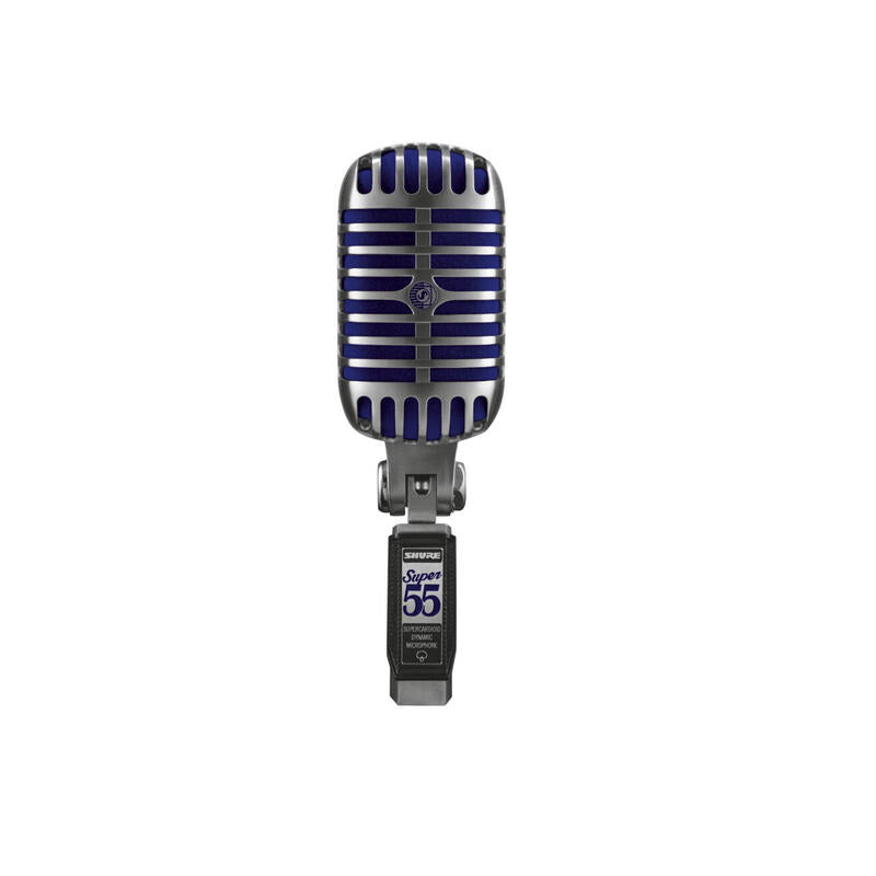 Shure Microphone Super 55 "Elvis" Deluxe Xlr Silver-Blue Silverblue (Super 55)