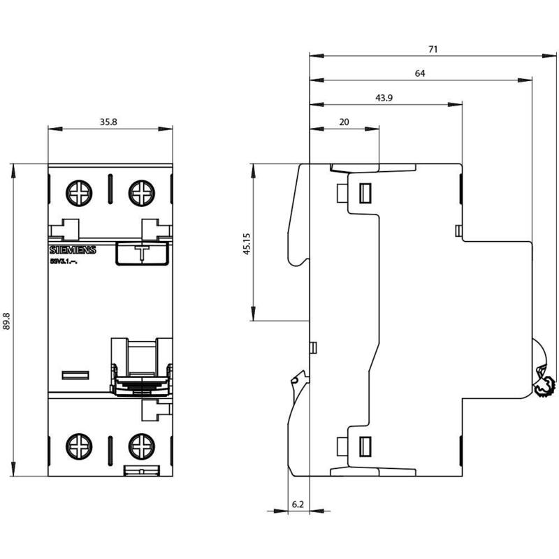 Siemens 5sv33146 Fi-Schutzschalter