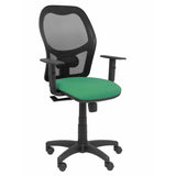 Silla Alocen Malla Negra Asiento Bali Verde Brazos